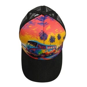 Volkswagen Open Road Cap, Hat, Tie Dye- One Size - Mesh Officially Licensed#1462
